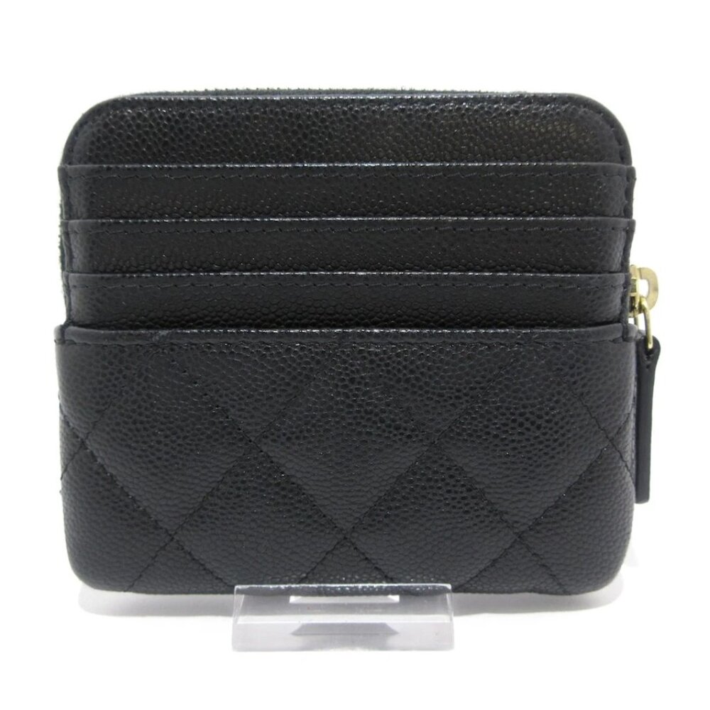 CHANEL Matelasse Black Calfskin Coin Case Gold hardware 607-051525 - Picture 2 of 7